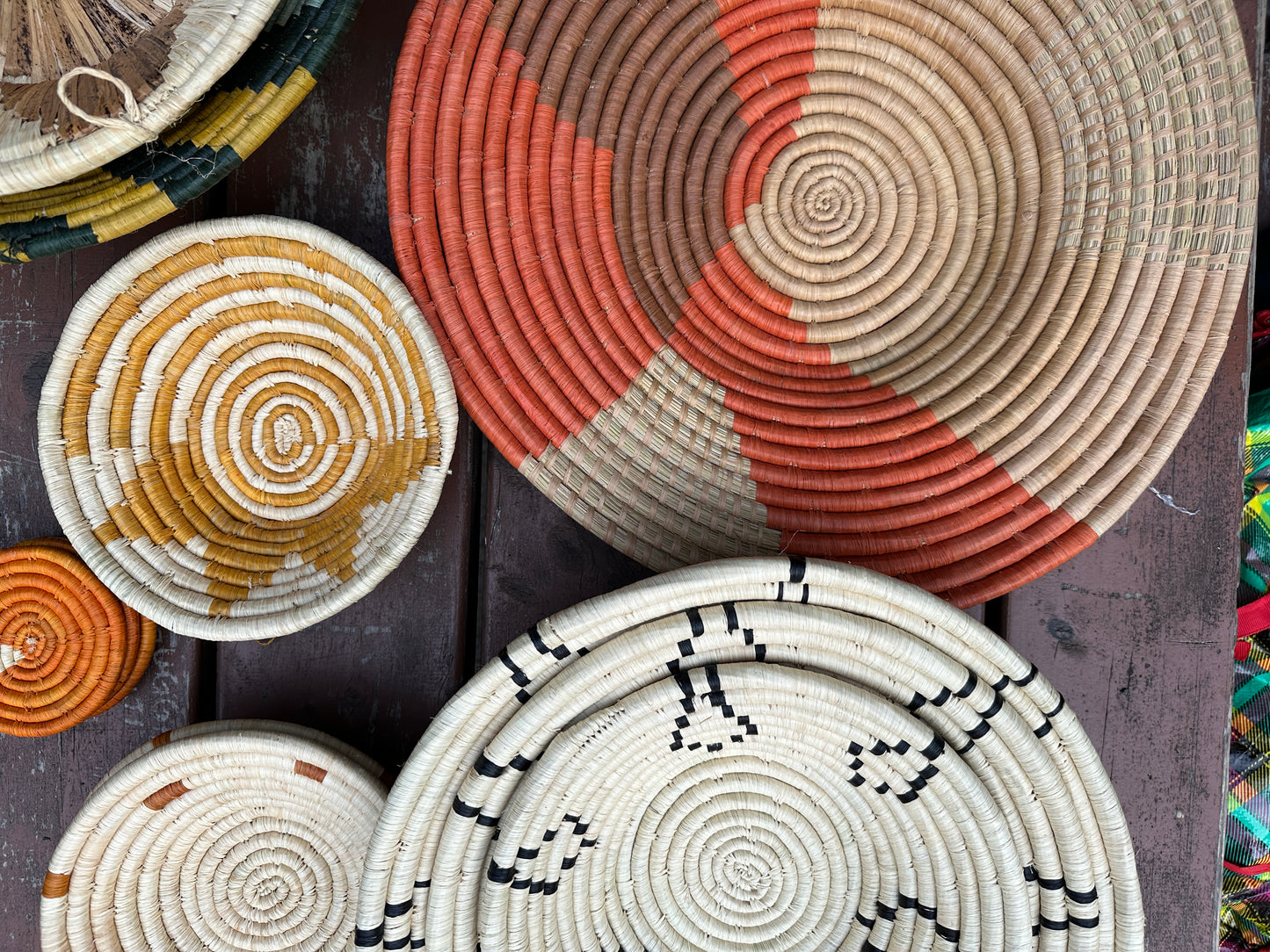 Coral Swirl Basket