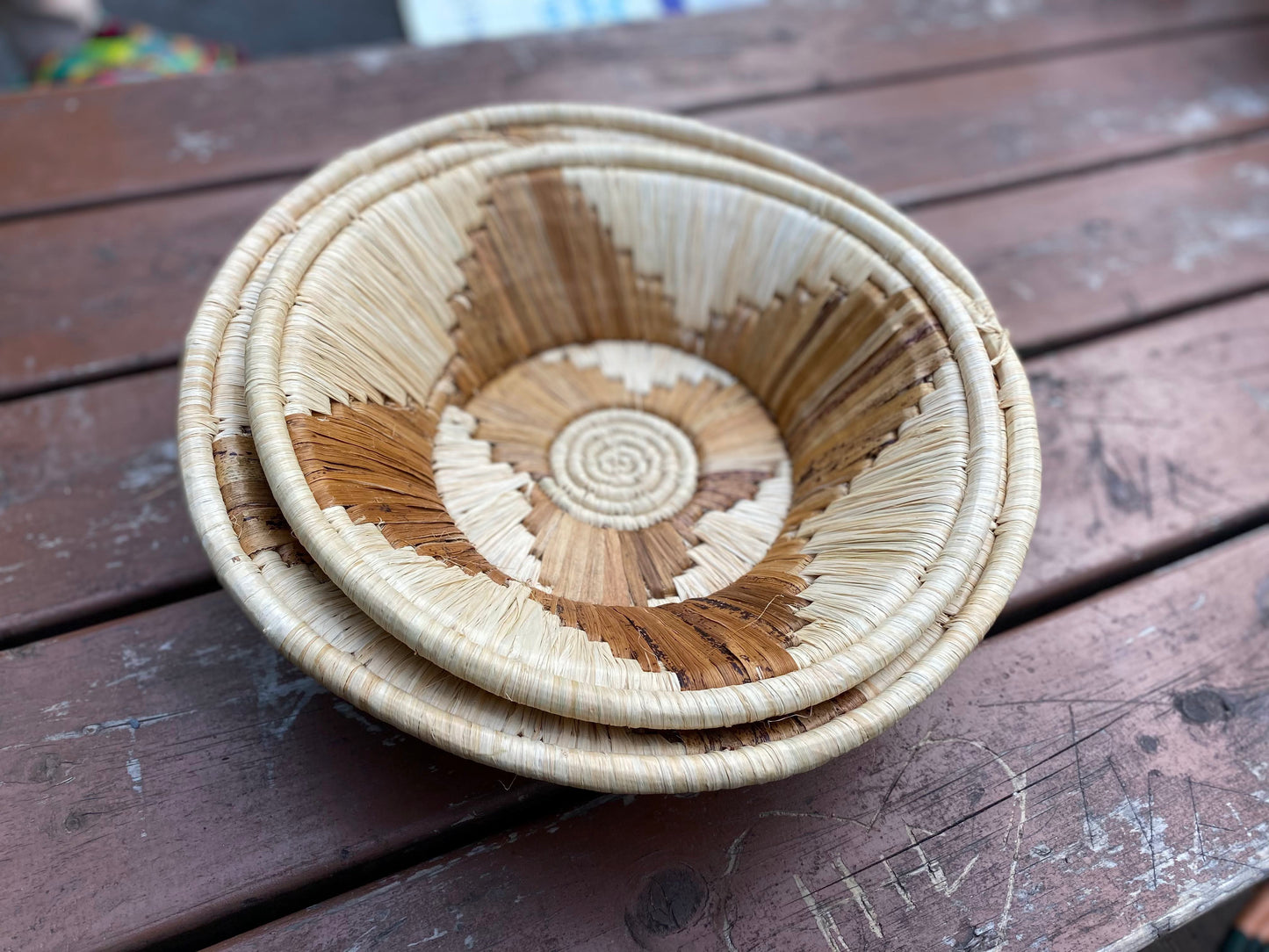 Tan Fan Basket