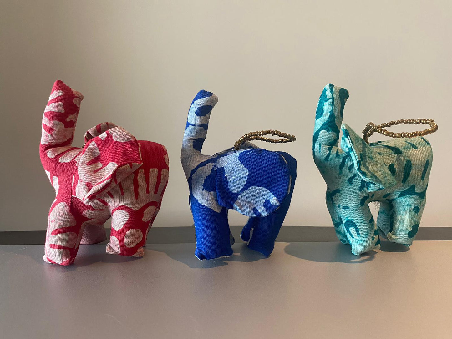 Batik Elephant Ornaments